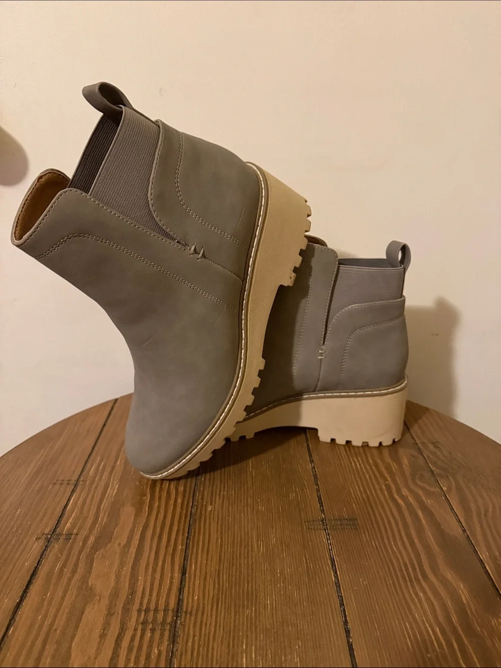 DV by Dolce Vita Women's Gray Chelsea Ankle Boots